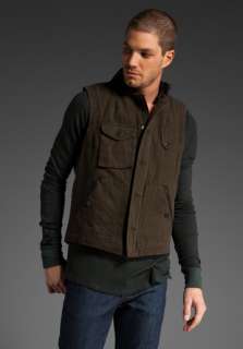 COLLECTIVE Utility Vest in Moss  