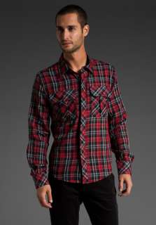 MG BLACK LABEL Nitty Gritty Shirt in Black/Red  