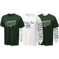 Michigan State Spartans Youth Long Sleeve/Short Sleeve 3 in 1 T Shirt 