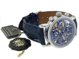 Chronoswiss Opus Skeleton Chronograph Blue Dial Watch CH 7523S BL 