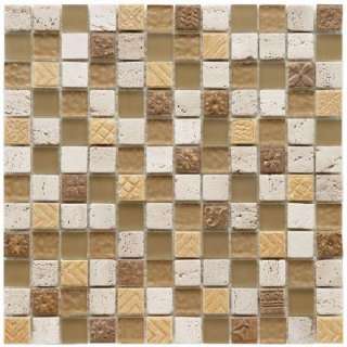  Tile Cathedral Milano 12 in. x 12 in. Glass & Stone Mosaic Wall Tile 