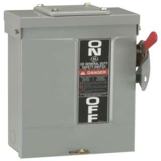GE 200 Amp 240 Volt Non Fused Outdoor General Duty Safety Switch 