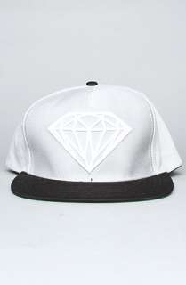 Diamond Supply Co. The Brilliant Snapback Cap in Grey Black White 
