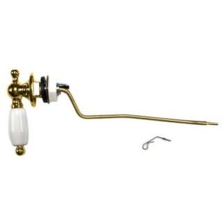 American Standard Antiquity Trip Lever in Polished Brass With White 