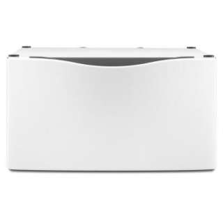 Laundry 123 Laundry Pedestal with Storage Drawer in White XHP1550VW at 