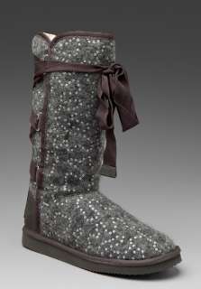 JUICY COUTURE Marley Sequined Winter Boot in Grey  