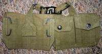 British Tan Canvas p37 patrol pouches pair E1610  