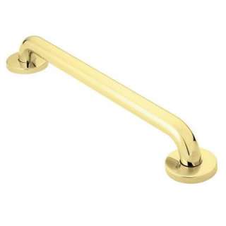   Concealed Screw Grab Bar in Polished Brass R8718PB at The Home Depot