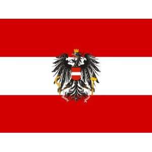PREMIUM Aufkleber ÖSTERREICH AUSTRIA mit Wappen Adler Grösse 8,4 x 
