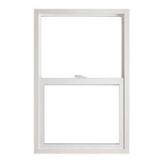Single Hung Vinyl Window, 36 in. x 48 in., White, with LowE3 Glass and 