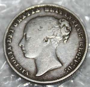 0045# 1866 UK (Great Britain) 1 Shilling.VICTORIA  