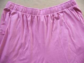 Womens plus size 22/24W short 2X stretch pink pants leggins leggings 