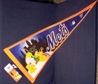 Disney New York Mets Pluto Baseball Pennant NEW  