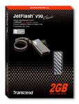 Transcend TS2GJFV90C JetFlash V90 Metal USB Flash Drive   2GB Item 