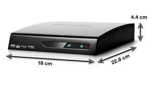 Fantec P2550 1,5TB Media Player (8,9 cm (3,5 Zoll), HDMI, MKV, H.264 
