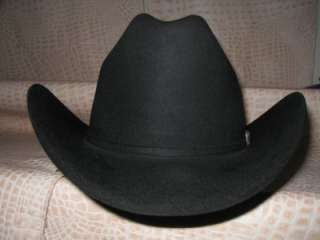 Bailey Black 200x Sable & Beaver Felt Cowboy Hat 7 1/8  