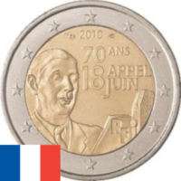 Euro Gedenkmünze   Frankreich / French / France 2010   neue Münze 