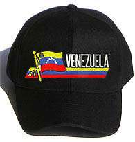 BASEBALL HATS/CAPS   VENEZUELA(B) BLACK  