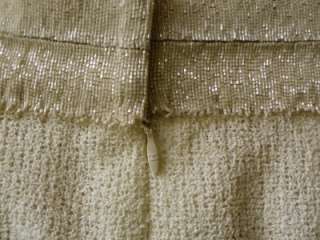 CHANEL Skirt Ivory Lesage Camillia & Sequin Trim NEW 42 10P  