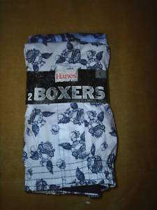 Hanes 2 Pack Cotton Boxers Small Large XL New Young Men  