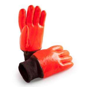 HANDS ON Lined PVC Coated Glove CD9050 HOWI L at The Home Depot 