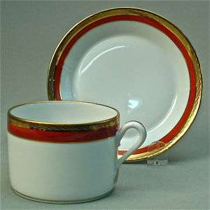 Richard Ginori Palermo Rust Red Cup and Saucer Italy  
