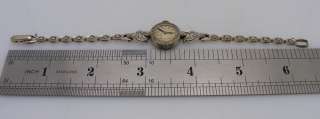 Antique Bulova Platinum & Iridium Diamond Watch 14K  