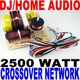2500 WATT DJ/HOME AUDIO CROSSOVER NETWORK 3 WAY NEW  