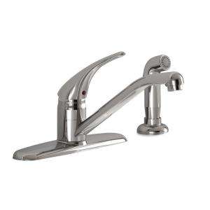    Handle Side Sprayer Kitchen Faucet in Chrome 8411 