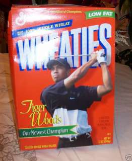 TIGER WOODS 1998 WHEATIES LIMITED ED INAUGURAL BOX  