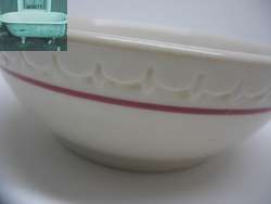 econo rim cardinal red line syracuse china OATMEAL bowl  