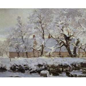 Leinwandbild auf Keilrahmen: Claude Monet, La pie (Die Elster), 71 x 