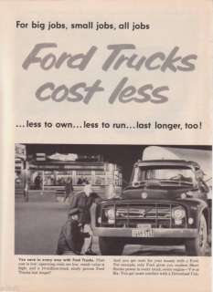 1957 Ford Semi Pickup Dump Stake Truck Photo 2 page ad  