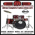 ddrum D2 5 Piece Drum Set, Includes Cymbals and Hardware, D2 BR B 