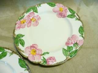 Franciscan China Desert Rose Plate lot of 4 9 1/2 Dinner salad USA 