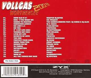 Vollgas Wörthersee 2003   Club Edition (CD Sampler) von Various   20 