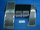 BMW Black Manual Aluminum Pedal Set M tech E30 E36 316 318 320 325 M3 