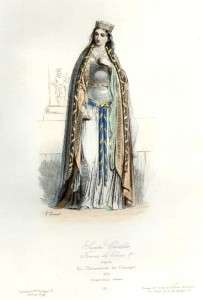 Modes & Costumes H/Colored Print  1870  ST. CLOTILDE  