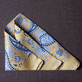  Styles 14 Twill 100% Silk Mens Square Pocket Handkerchief  