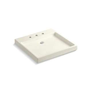   Wading Pool Bathroom Sink in Biscuit K 2314 8 96 at The Home Depot