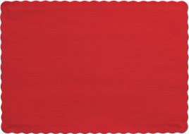 Red Paper Placemats 50 Per Pack  