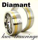 Ring, Partnerring, Edelstahlring mit Diamant Gravur, 1 Ring 
