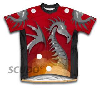 Red Fire Dragon Cycling Jersey All sizes Bike  
