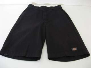 LOOK Boys Dickies Black SKATE REBEL Long Shorts XL W29  