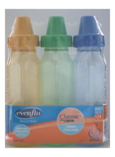 New Evenflo Classic TINTED bottles 8oz, BPA FREE  