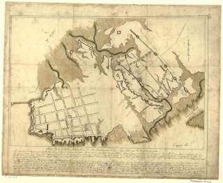 1780 map of Charleston, South Carolina  
