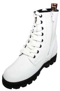 CALDEN M109   3 Women High Heel White Leather Sneakers  