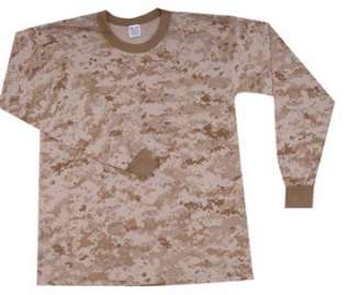 Digital Desert Camo Long Sleeve T Shirt   2XL  