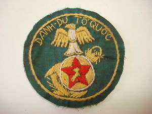 Nam War ARVN Marine Co HONOR FATHERLAND Hand Sewn Patch  