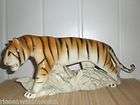 Royal Dux Porzellan großer Tiger in Steppe